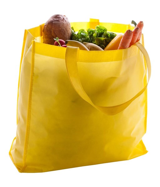 Obrázky: Žltá nákupná taška,netkaná textília, dlhé uši, Obrázok 2