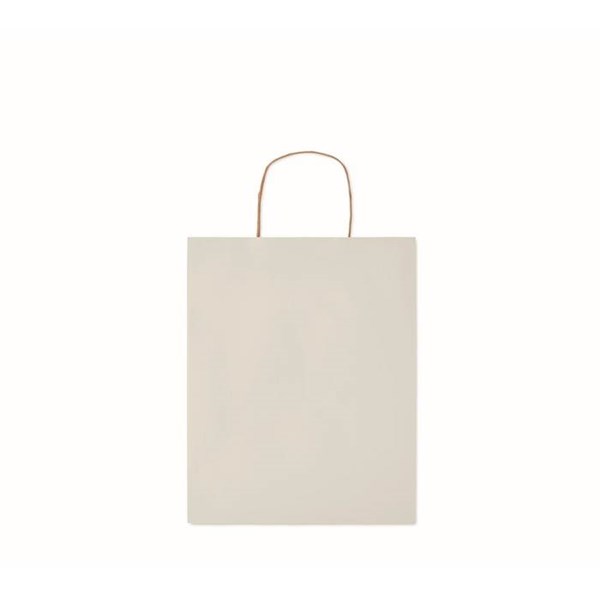 Obrázky: Papierová taška biela 25x11x32cm, skrútená rukoväť, Obrázok 2