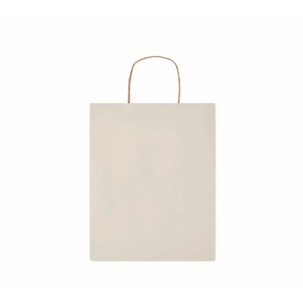 Obrázky: Papierová taška biela 25x11x32cm, skrútená rukoväť, Obrázok 3