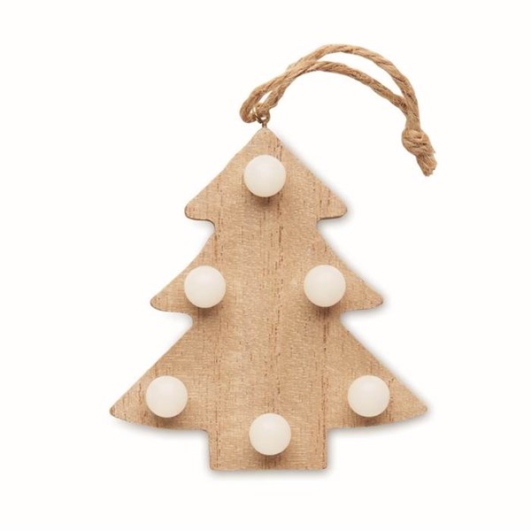 Obrázky: Vianočná ozdôba - drevený stromček so svetielkami, Obrázok 3