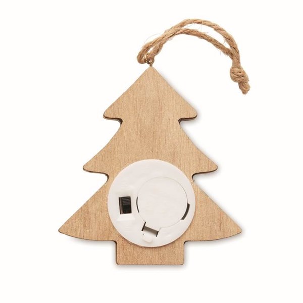 Obrázky: Vianočná ozdôba - drevený stromček so svetielkami, Obrázok 4