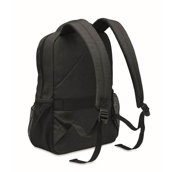 Obrázky: Čierny ruksak na notebook z 600D RPET polyesteru, Obrázok 2