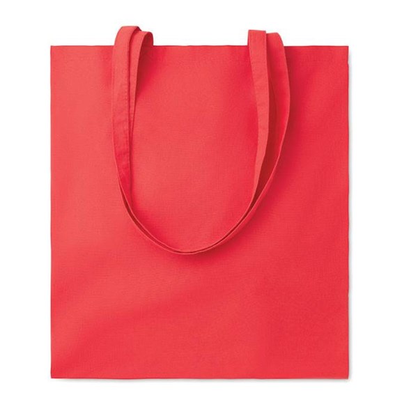Obrázky: Červená nákup. taška,dlhé uši, BIO BA 180 gr/m²