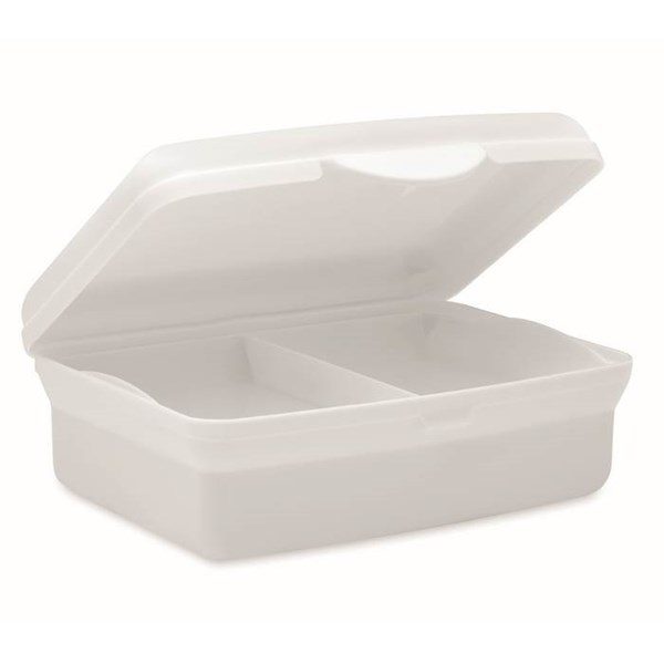Obrázky: Biely plastový desiatový box 800ml, Obrázok 2