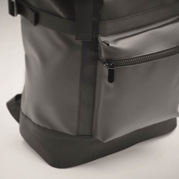 Obrázky: Čierny rolovací ruksak, tarpaulín,vonkajšie vrecko, Obrázok 6
