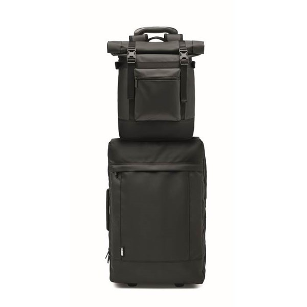 Obrázky: Čierny rolovací ruksak, tarpaulín,vonkajšie vrecko, Obrázok 13