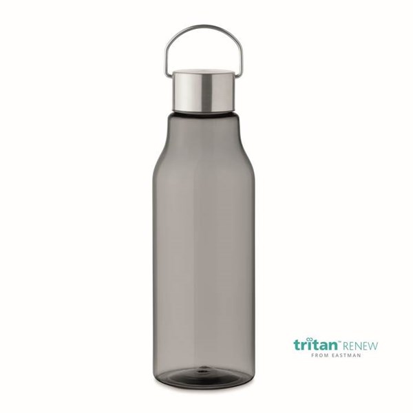 Obrázky: Šedá fľaša Tritan Renew™ 800 ml,viečko a úchyt