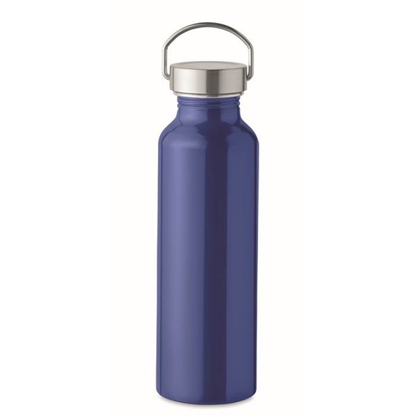 Obrázky: Modrá fľaša z recykl. hliníka 500ml, Obrázok 1