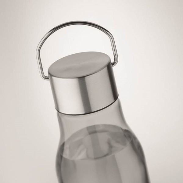 Obrázky: Šedá fľaša z RPET 600 ml s nerez.viečkom, Obrázok 5
