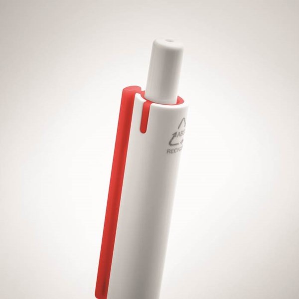 Obrázky: Bielo-červené pero z recyklovaného ABS, Obrázok 3