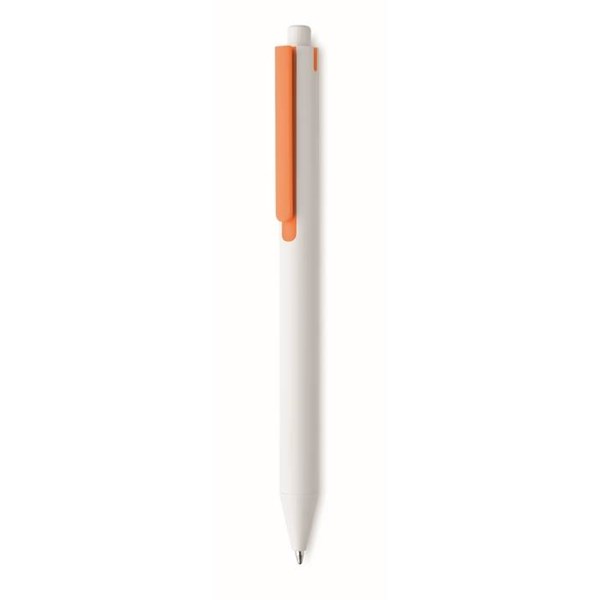 Obrázky: Bielo-oranžová pero z recyklovaného ABS