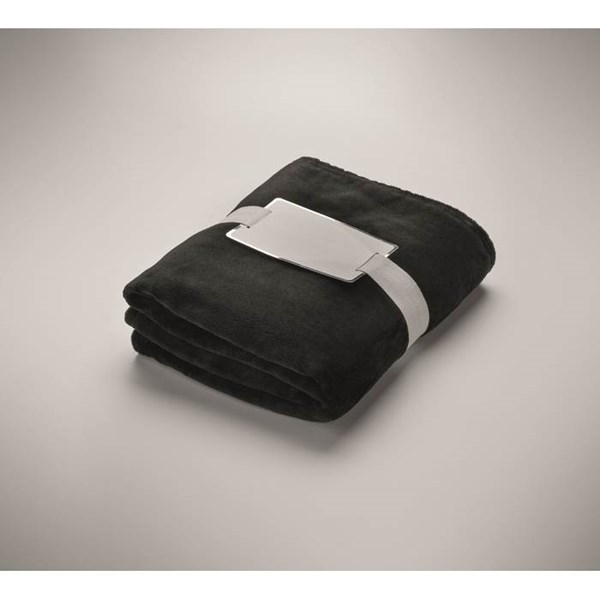 Obrázky: Čierna flísová deka s komplimentkou, Obrázok 6