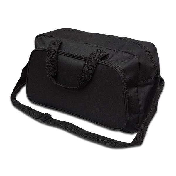 Obrázky: Športová taška z polyesteru, čierna, Obrázok 2