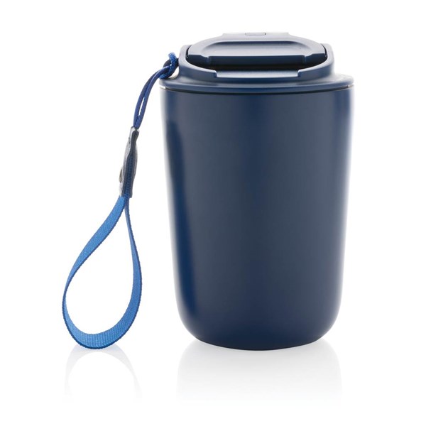Obrázky: Modrý termohrnček Cuppa 0,38 l, nerez oceľ,pútko, Obrázok 5