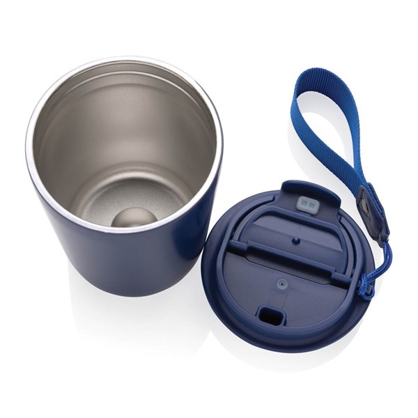 Obrázky: Modrý termohrnček Cuppa 0,38 l, nerez oceľ,pútko, Obrázok 6