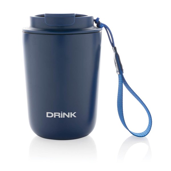 Obrázky: Modrý termohrnček Cuppa 0,38 l, nerez oceľ,pútko, Obrázok 7