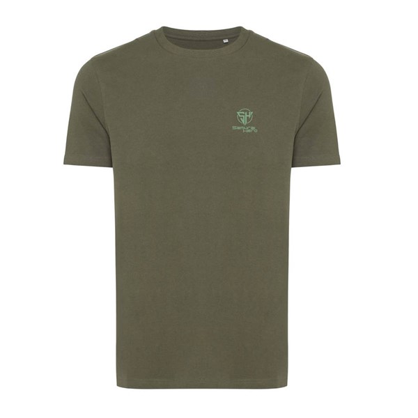 Obrázky: Unisex tričko Bryce, rec.bavlna, khaki XL, Obrázok 4