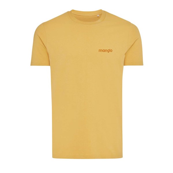 Obrázky: Unisex tričko Bryce, rec.bavlna, okrovo žlté L, Obrázok 4