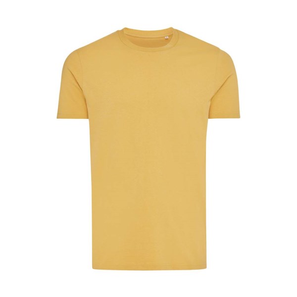 Obrázky: Unisex tričko Bryce, rec.bavlna, okrovo žlté L, Obrázok 5