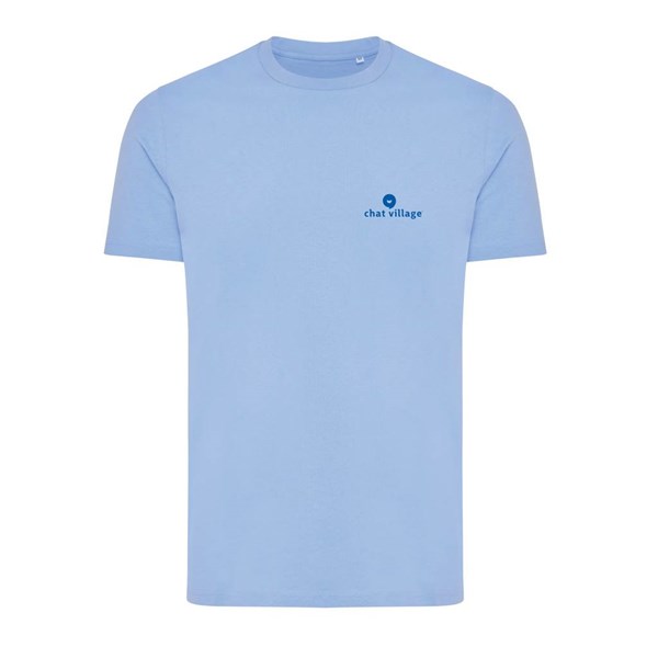 Obrázky: Unisex tričko Bryce, rec.bavlna, nebesky modré L, Obrázok 4
