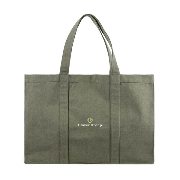 Obrázky: Zelená maxi taška VINGA Hilo, recykl. bavlna, Obrázok 2