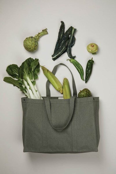 Obrázky: Zelená maxi taška VINGA Hilo, recykl. bavlna, Obrázok 3