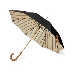 Obrázky: Čierny dvojvrstvový dáždnik VINGA Bosler z RPET