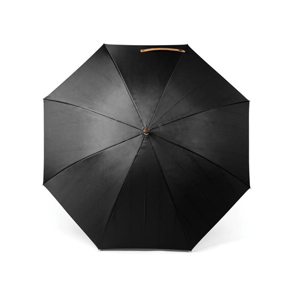 Obrázky: Čierny dvojvrstvový dáždnik VINGA Bosler z RPET, Obrázok 2