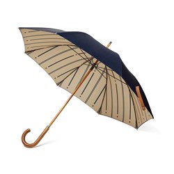 Obrázky: Modrý dvojvrstvový dáždnik VINGA Bosler z RPET