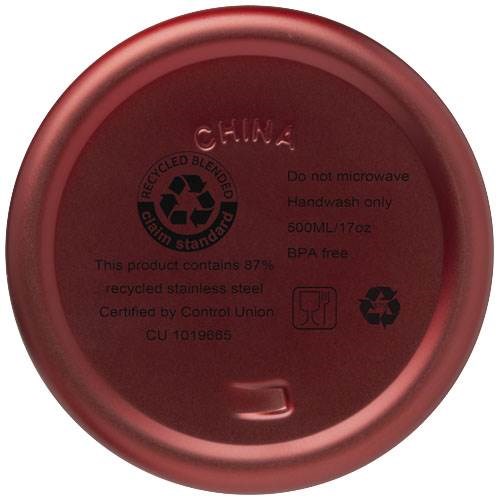 Obrázky: Červená termoska Vasa 500ml, recykl. nerez. Oceľ, Obrázok 4