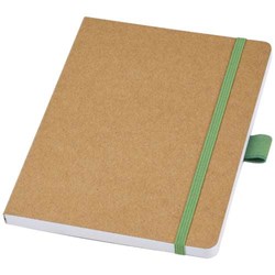 Obrázky: Zápisník z recyklovaného papiera, zelené doplnky