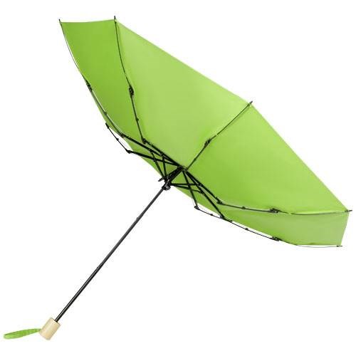 Obrázky: skladací rPET vetru odolný dáždnik, limetkový, Obrázok 4
