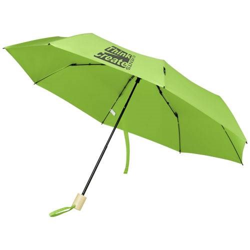Obrázky: skladací rPET vetru odolný dáždnik, limetkový, Obrázok 7