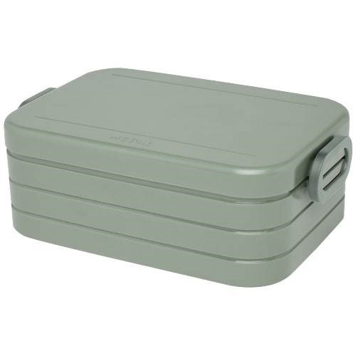 Obrázky: Stredný plastový obedový box vresovo zelený, Obrázok 1