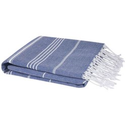 Obrázky: Nám. modrý bavlnený uterák hammam 100 x 180 cm