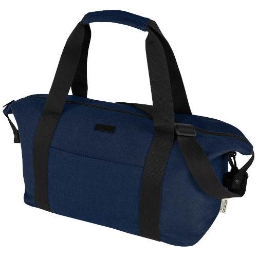 Obrázky: Modrá športová taška z recyk. plátna GRS, 25 l, Obrázok 1