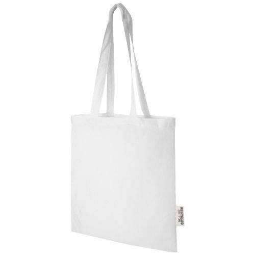 Obrázky: Biela taška z GRS recyklovanej bavlny 140 g/m2, Obrázok 1
