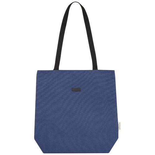 Obrázky: Modrá všestranná nákupná taška z recykl. plátna, Obrázok 6