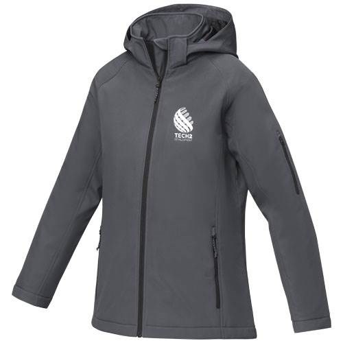 Obrázky: Dám.tmav.šedá zateplená softshell. bunda Notus XXL, Obrázok 5