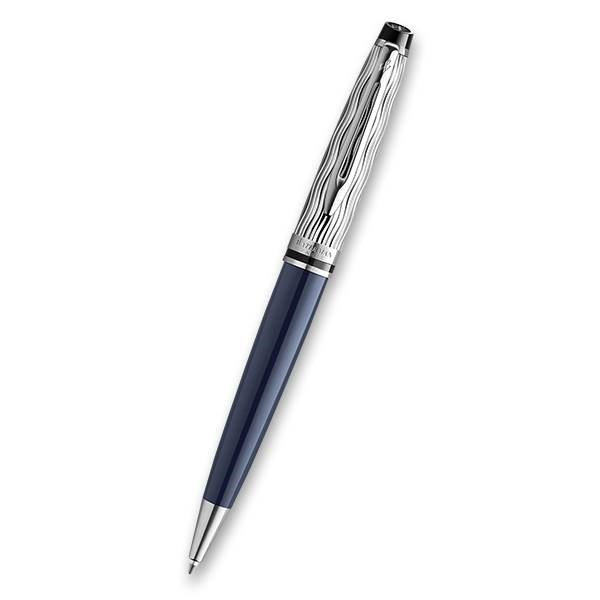 Obrázky: GP WATERMAN Expert DLX Blue CT + kožené puzdro, Obrázok 2