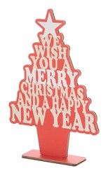 Obrázky: Vianočná  dekorácia na stôl  - stromček červený