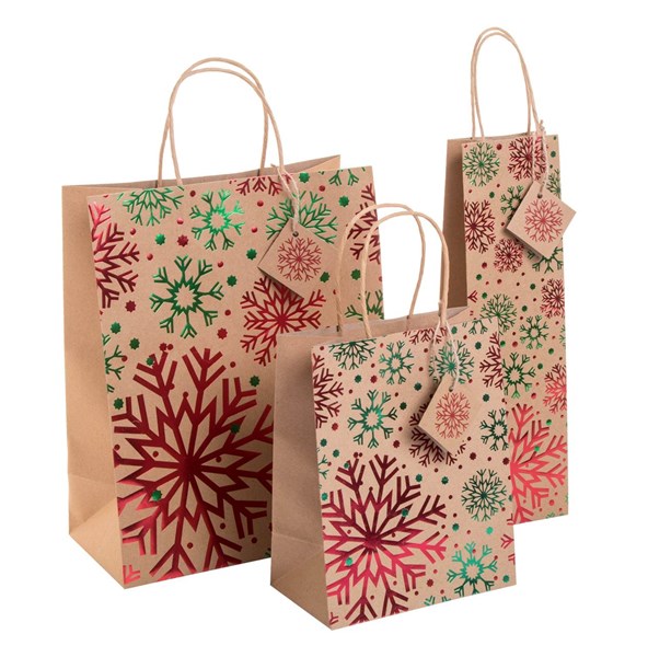 Obrázky: Vianočná darčeková  taška, malá, 18 x 23 x 10,5 cm, Obrázok 3