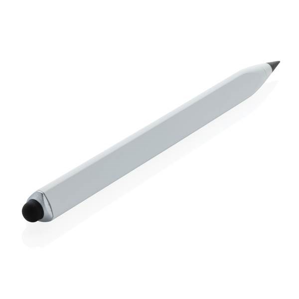 Obrázky: Nekonečná viacúčelová ceruzka z rec.hliníka, biela, Obrázok 3