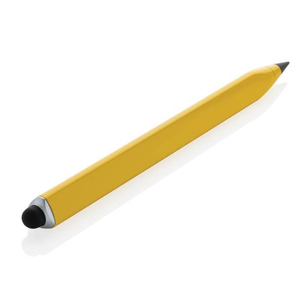 Obrázky: Nekonečná viacúčelová ceruzka z rec.hliníka, žltá, Obrázok 3