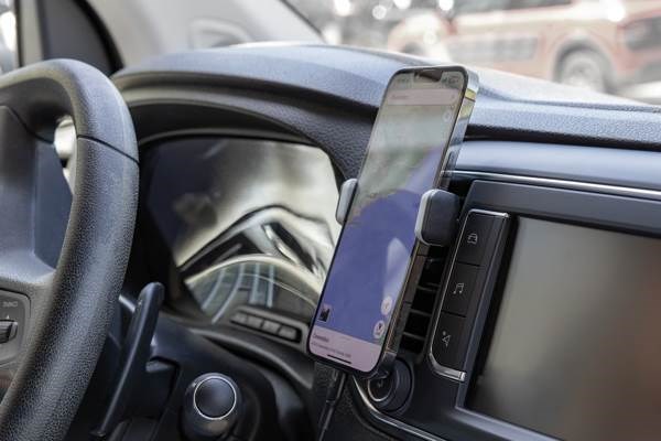 Obrázky: Čierny držiak na telefón do auta 360°, rec.plast, Obrázok 8