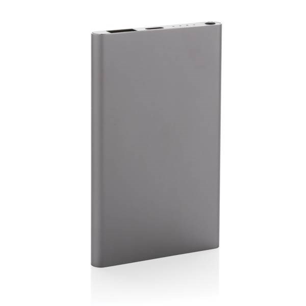 Obrázky: Antracit. powerbanka 4000mAh, rec.plast a hliník, Obrázok 3