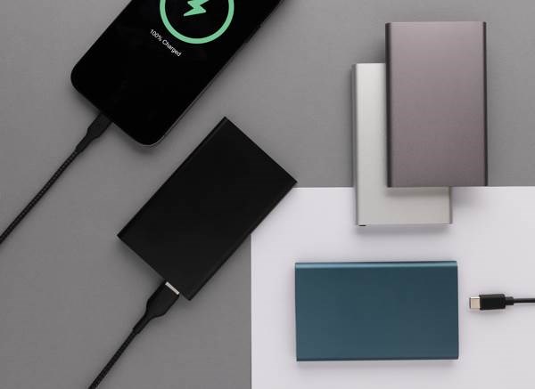 Obrázky: Antracit. powerbanka 4000mAh, rec.plast a hliník, Obrázok 9