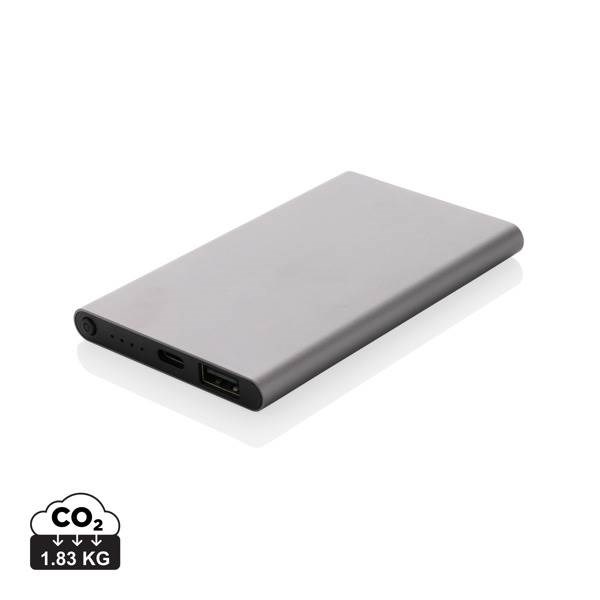 Obrázky: Antracit. powerbanka 4000mAh, rec.plast a hliník, Obrázok 12