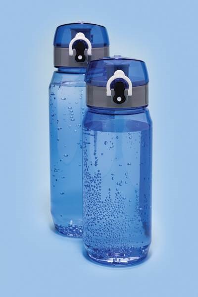 Obrázky: Modrá uzamykateľná fľaša na vodu Yide 600ml RPET, Obrázok 9