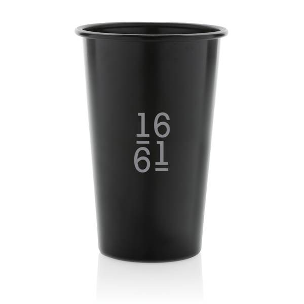 Obrázky: Ľahký čierny hrnček Alo 450ml , RCS recykl.hliník, Obrázok 3
